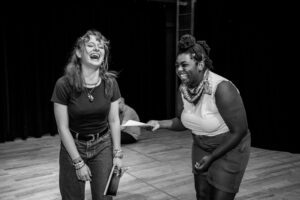 In rehearsal with LOVE AND INFORMATION by Caryl Churchill