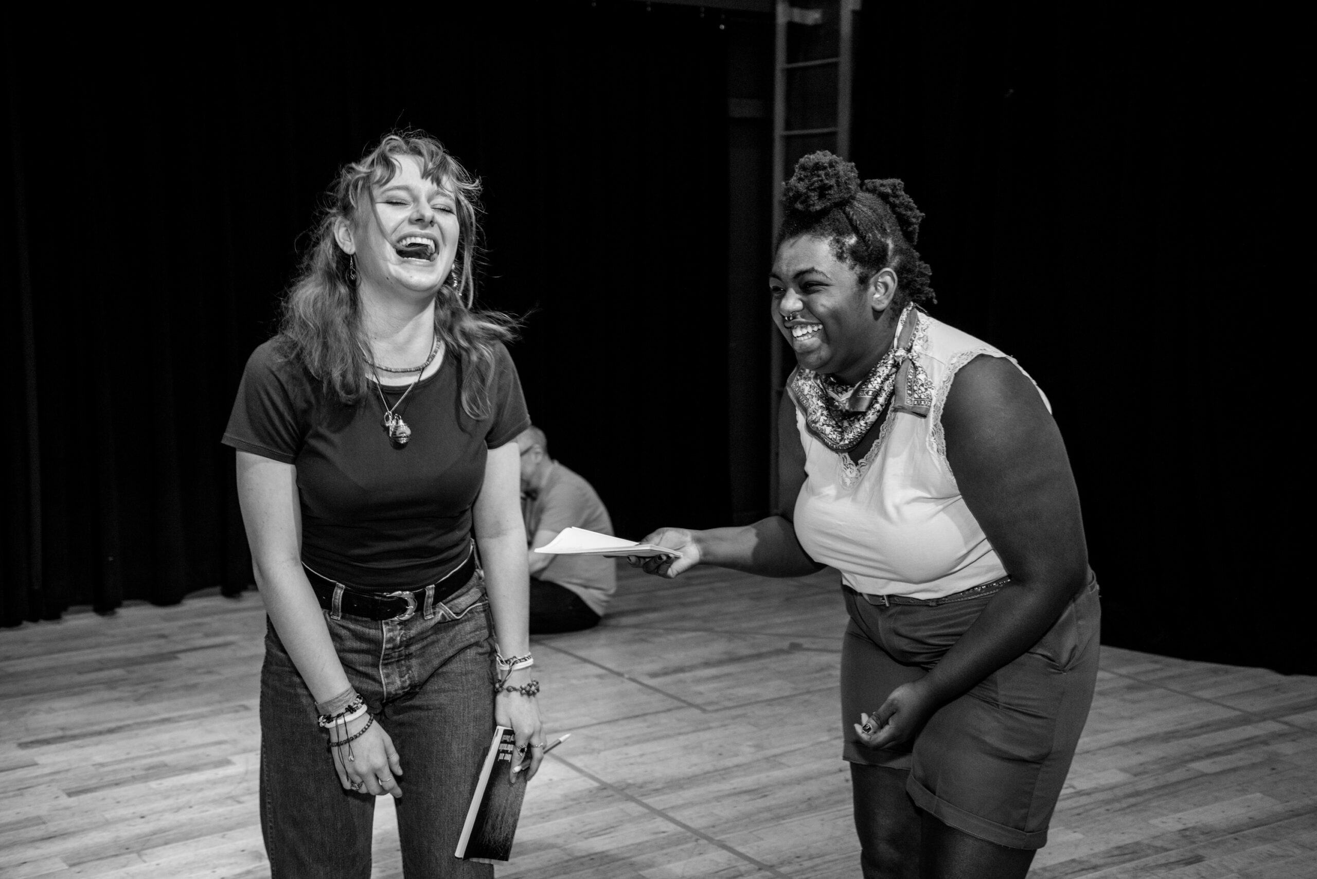 In rehearsal with LOVE AND INFORMATION by Caryl Churchill
