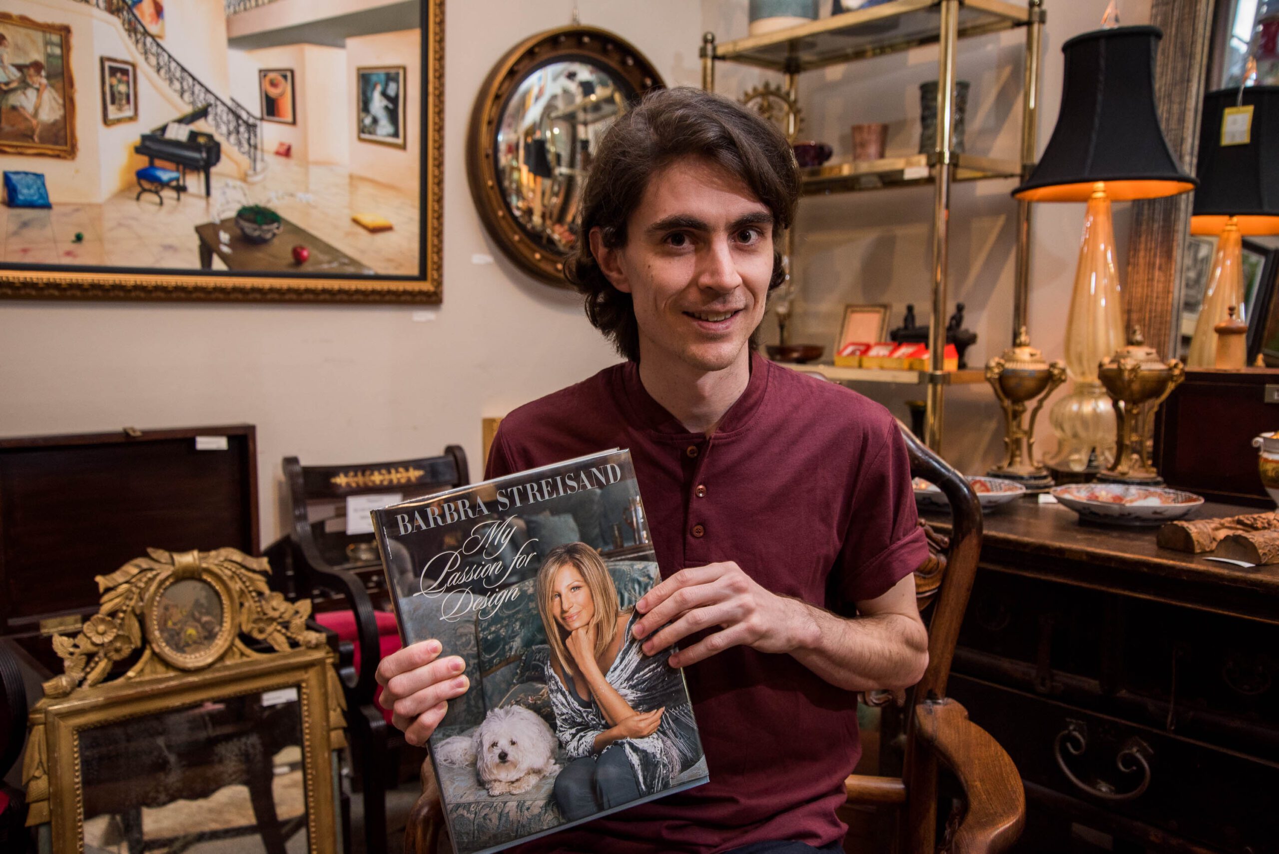 Jack Clifford as Alex More in BUYER & CELLAR at Live Arts, photo by Will Kerner