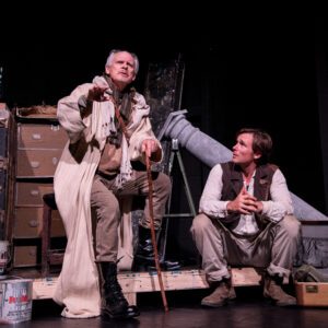 David Minton and Jesse Timmons in AN ILIAD at Live Arts Theater in Charlottesville