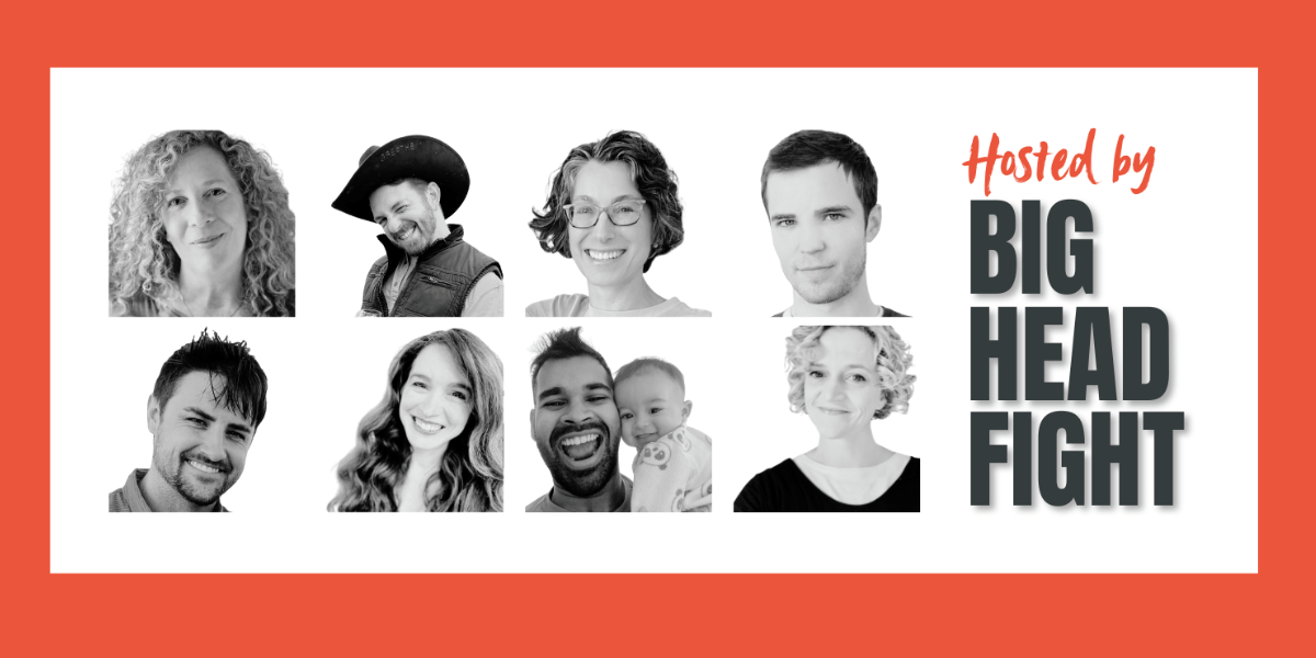 big head fight photos of the comedy troupe